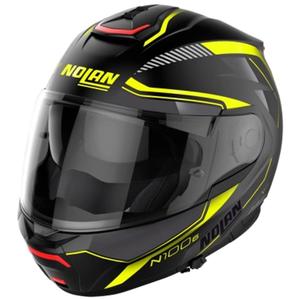 Nolan N100-6 Surveyor N-COM 24 felhajtható bukósisak fekete-sárga