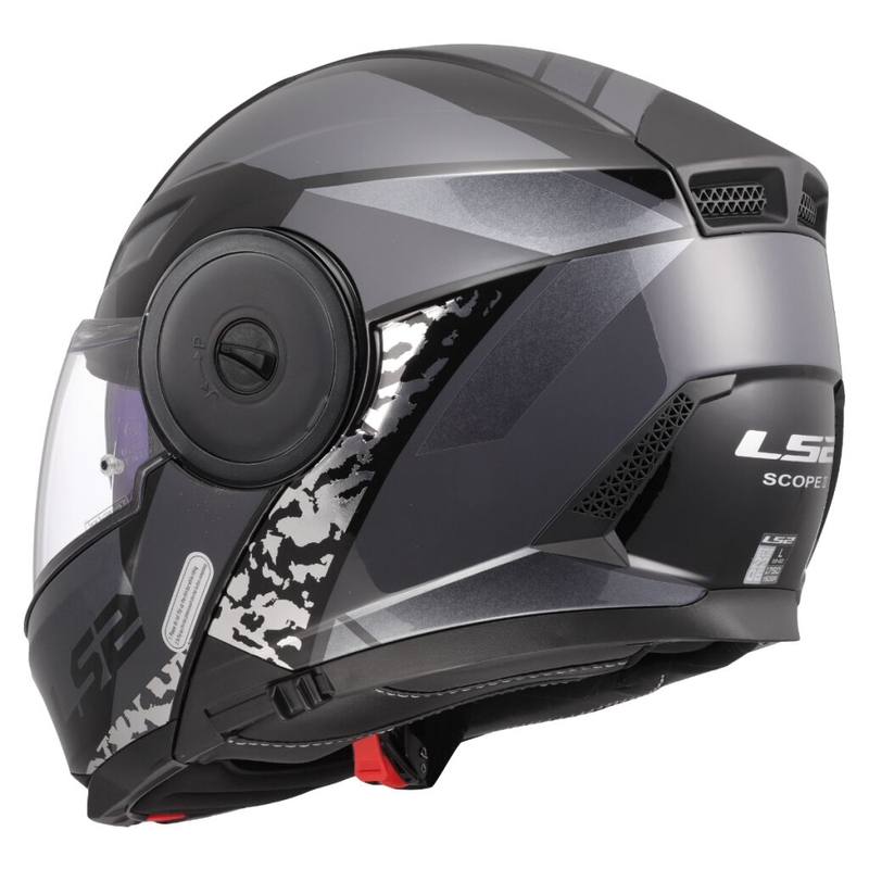 LS2 FF902 Scope II Oxyd felnyitható motoros bukósisak fekete-titán