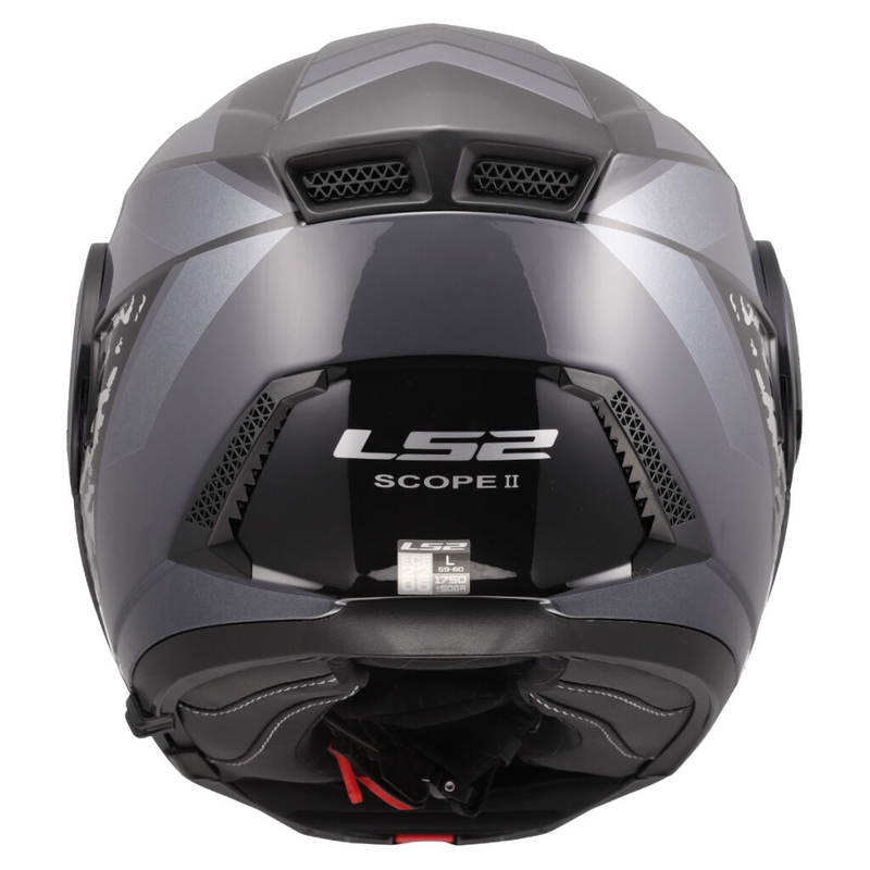 LS2 FF902 Scope II Oxyd felnyitható motoros bukósisak fekete-titán