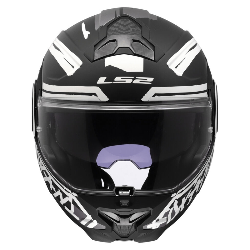 LS2 FF910 Advant II Tape hátrahajtható állú motoros bukósisak fekete