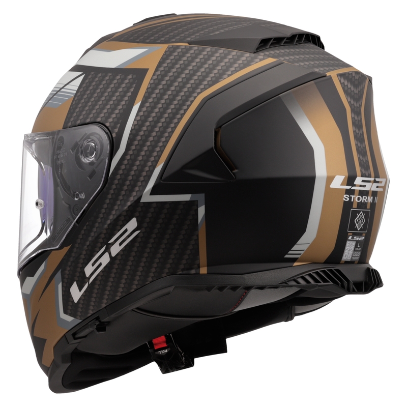 LS2 FF800 Storm II Tracker zárt motoros bukósisak fekete-arany