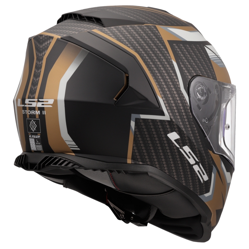 LS2 FF800 Storm II Tracker zárt motoros bukósisak fekete-arany