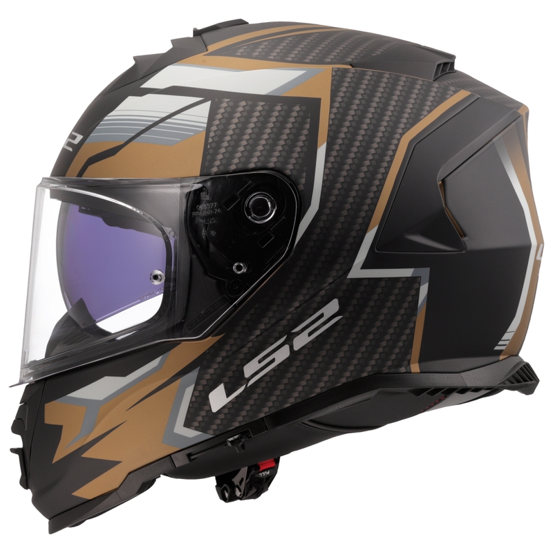 LS2 FF800 Storm II Tracker zárt motoros bukósisak fekete-arany
