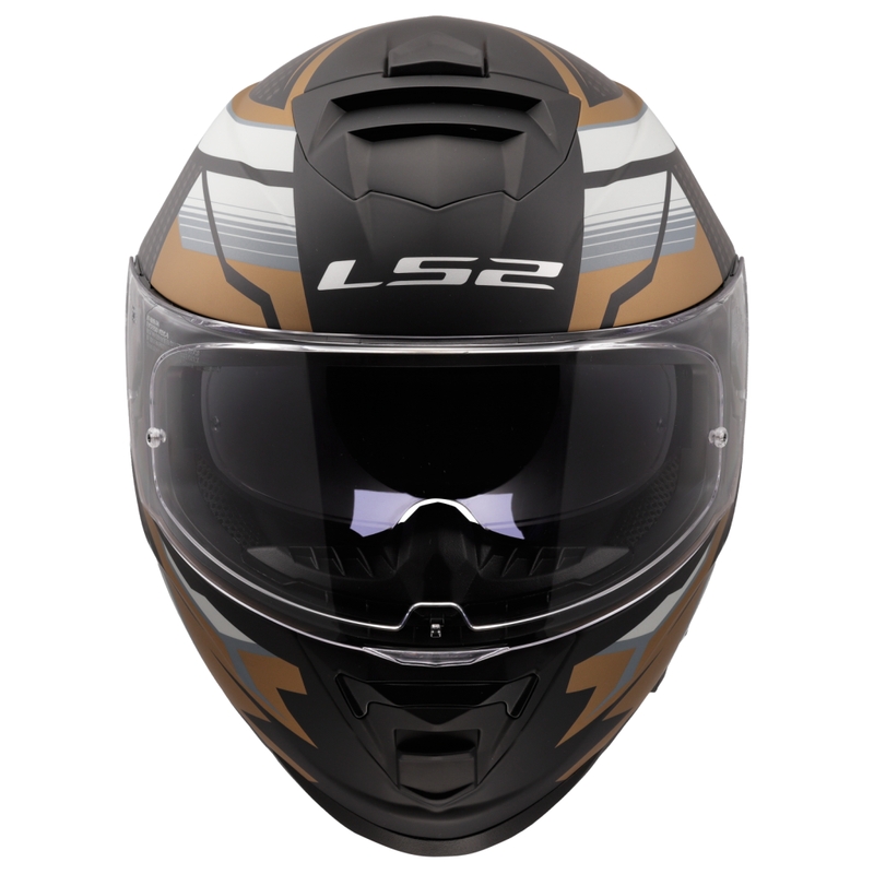 LS2 FF800 Storm II Tracker zárt motoros bukósisak fekete-arany