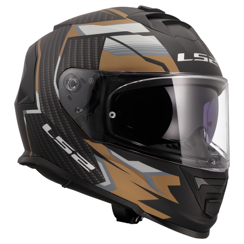 LS2 FF800 Storm II Tracker zárt motoros bukósisak fekete-arany