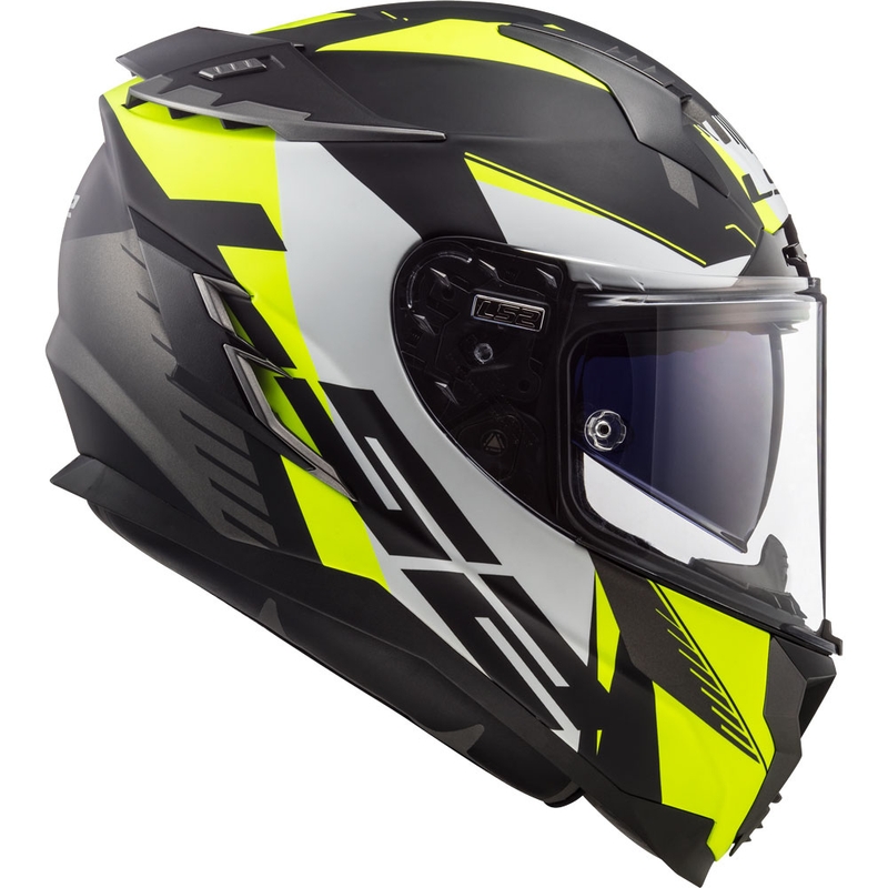 Zárt motoros sisak LS2 FF327 Challenger Squadron fekete-neon sárga kiárusítás