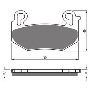 Fékbetét GOLDFREN 442 S3