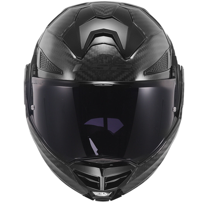 LS2 FF901 Advant X Carbon hátrahajtható állú bukósisak fekete