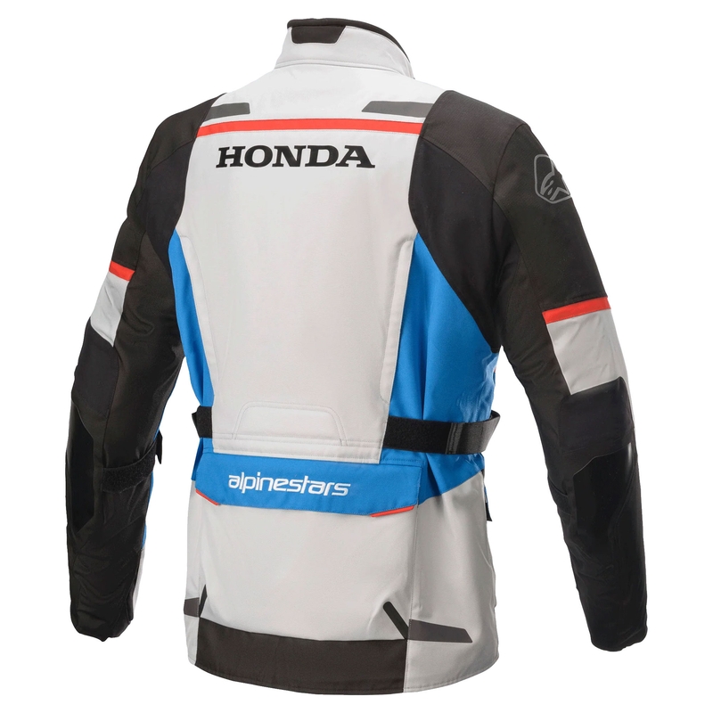 Alpinestar Andes Drystar Honda motoros kabát szürke-fekete-kék-piros