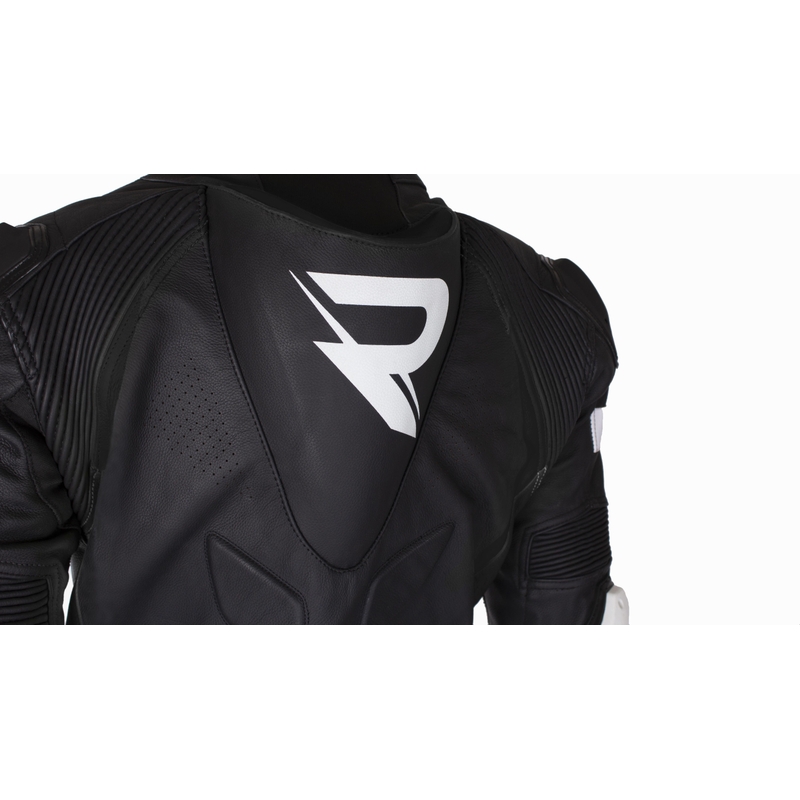Street Racer Fast Track 2.1 motoros bőrkombi fekete-fehér