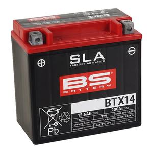 Gyárilag aktivált akkumulátor BS-BATTERY BTX14 (FA) (YTX14 (FA)) SLA
