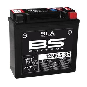 Gyárilag aktivált akkumulátor BS-BATTERY 12N5.5-3B (FA) SLA