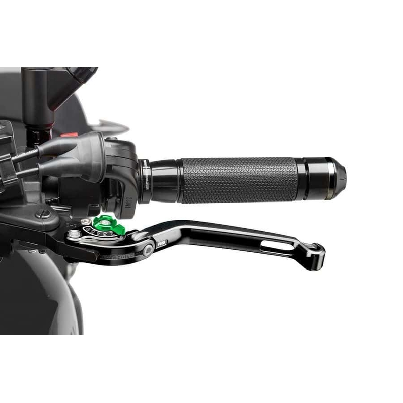 Clutch lever without adapter PUIG foldable fekete/zöld