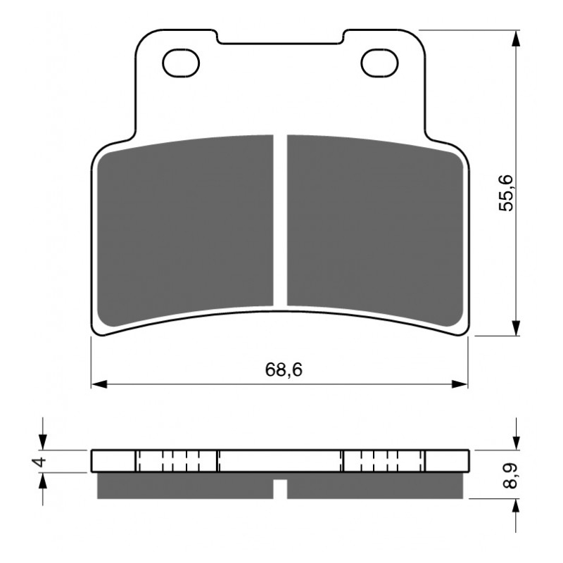 Fékbetét GOLDFREN S33 STREET FRONT