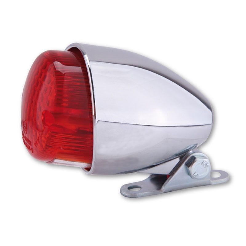 Highsider Smart Texas hátsó lámpa motorokhoz krómozott