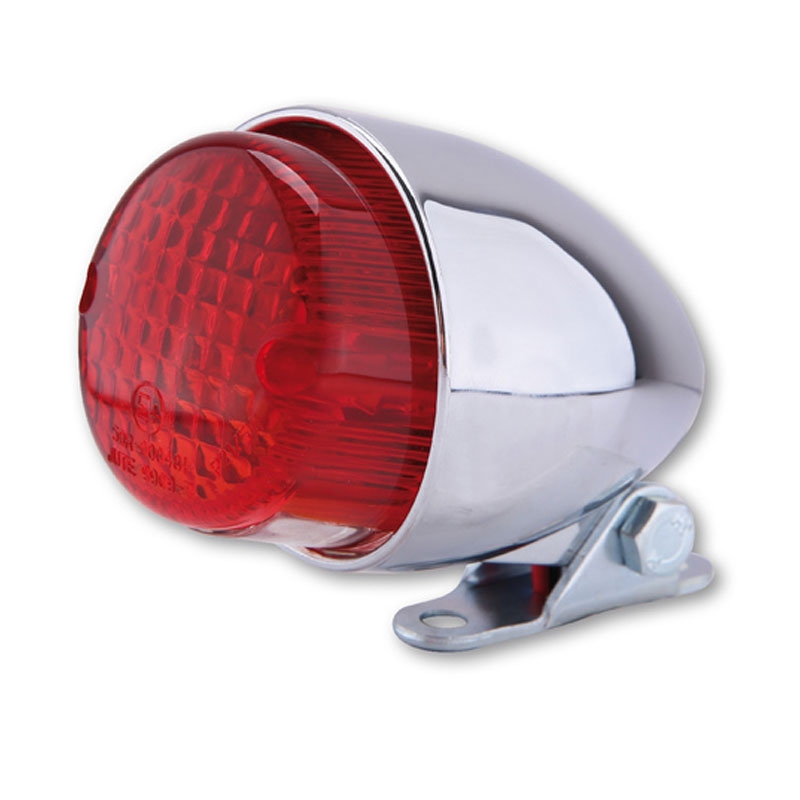 Highsider Smart Texas hátsó lámpa motorokhoz krómozott