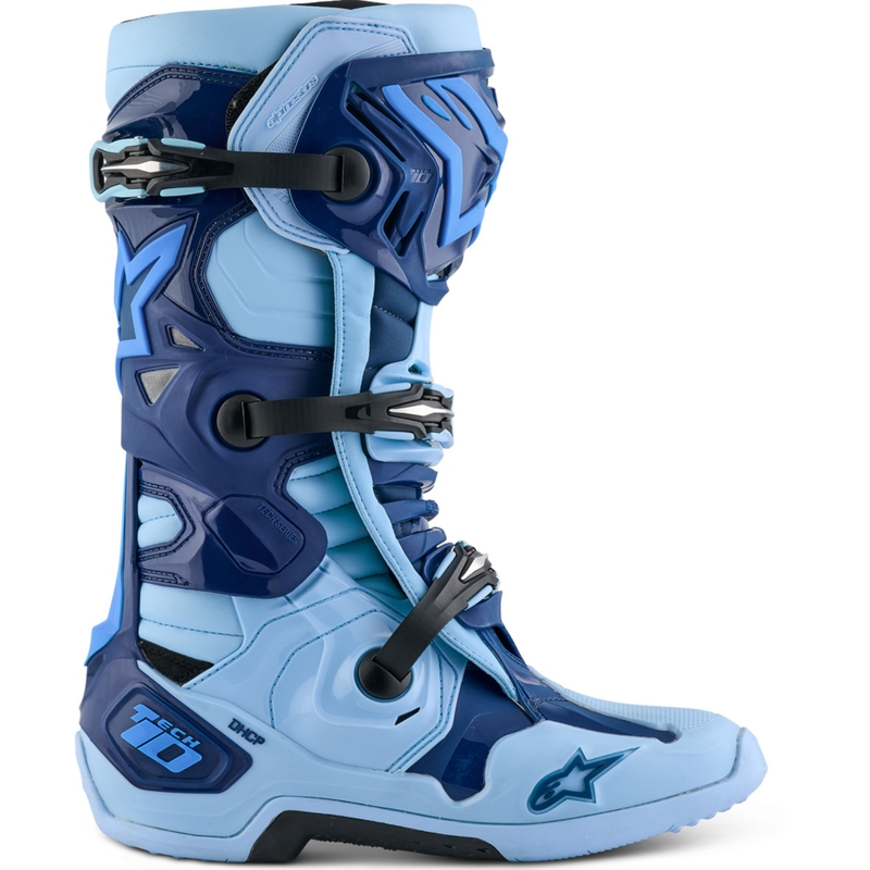 Alpinestars Tech 10 limitált kiadású Steelers motoros csizma kék-világoskék