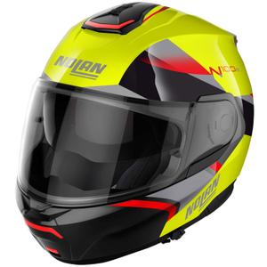 Výklopná helma na motorku Nolan N100-6 Paloma N-COM 27 fluo žlutá