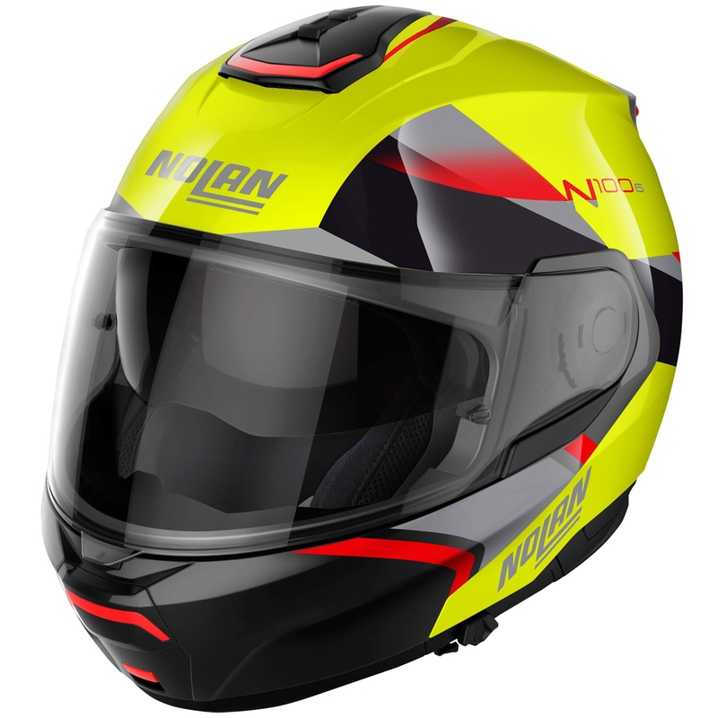 Nolan N100-6 Paloma N-COM 27 felnyitható motoros bukósisak fluo sárga