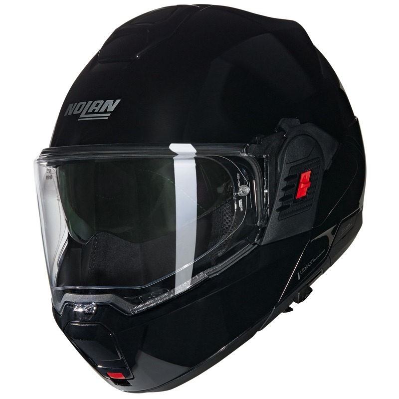 Nolan N100-6 Classico N-COM 301 hátrahajtható állú motoros bukósisak fekete