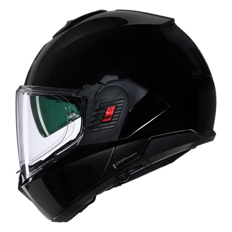 Nolan N100-6 Classico N-COM 301 hátrahajtható állú motoros bukósisak fekete