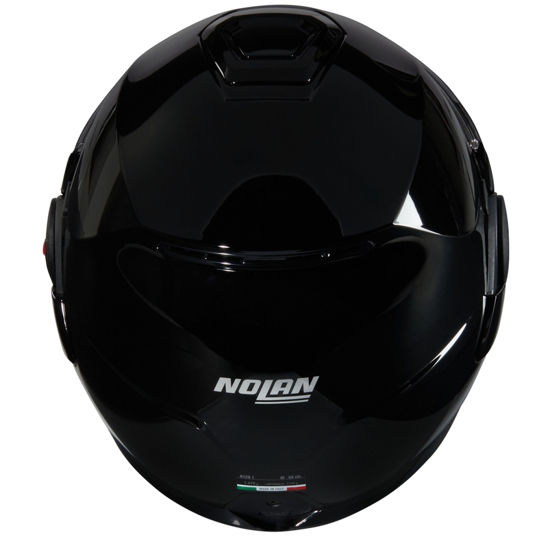 Nolan N100-6 Classico N-COM 301 hátrahajtható állú motoros bukósisak fekete