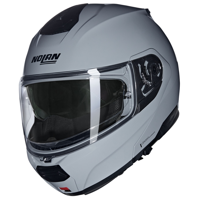 Nolan N100-6 Classico N-COM 303 felnyitható motoros bukósisak szürke