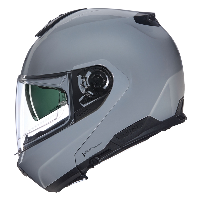 Nolan N100-6 Classico N-COM 303 felnyitható motoros bukósisak szürke