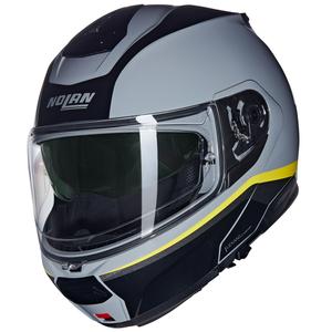 Překlápěcí helma na motorku Nolan N100-6 Incognito N-COM 346 šedo-černo-žlutá