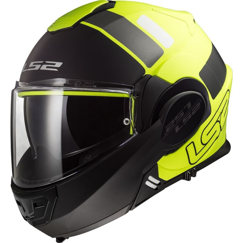 Flip sisak motorkerékpárhoz LS2 FF399 Valiant Prox fekete-fluo sárga eladó