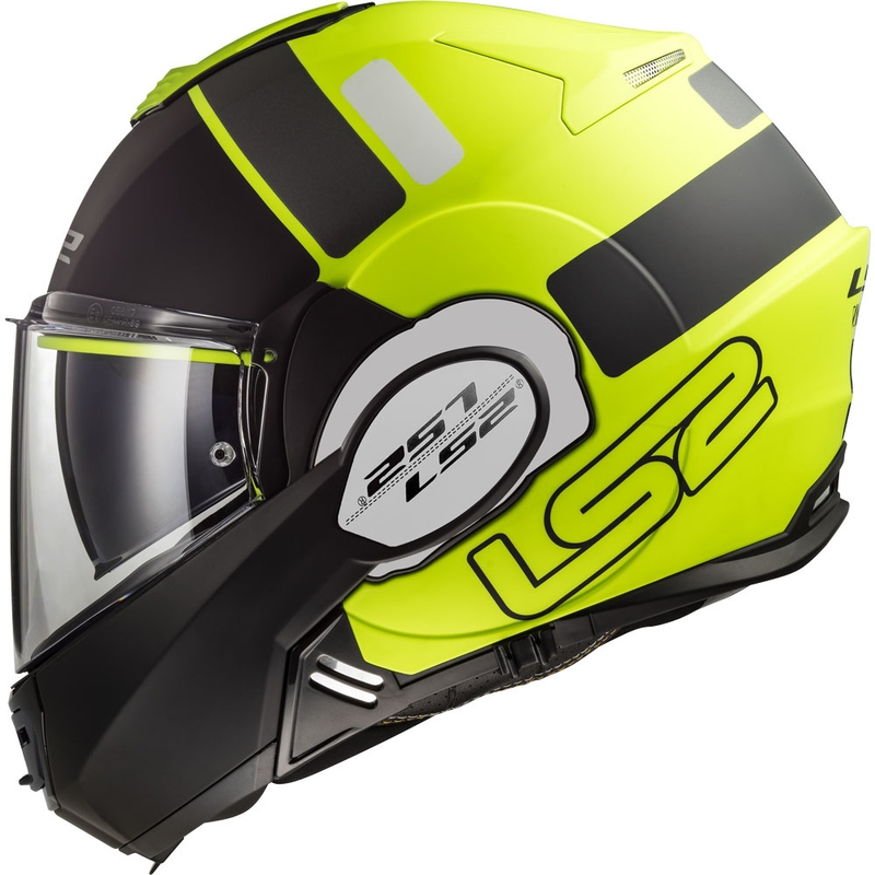 Flip sisak motorkerékpárhoz LS2 FF399 Valiant Prox fekete-fluo sárga eladó