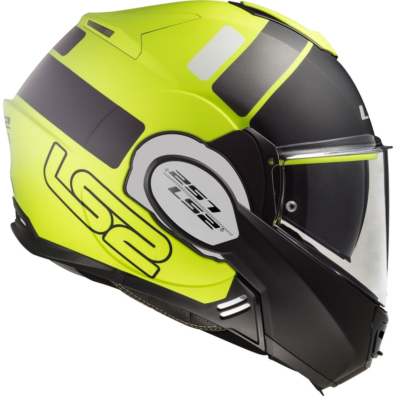 Flip sisak motorkerékpárhoz LS2 FF399 Valiant Prox fekete-fluo sárga eladó