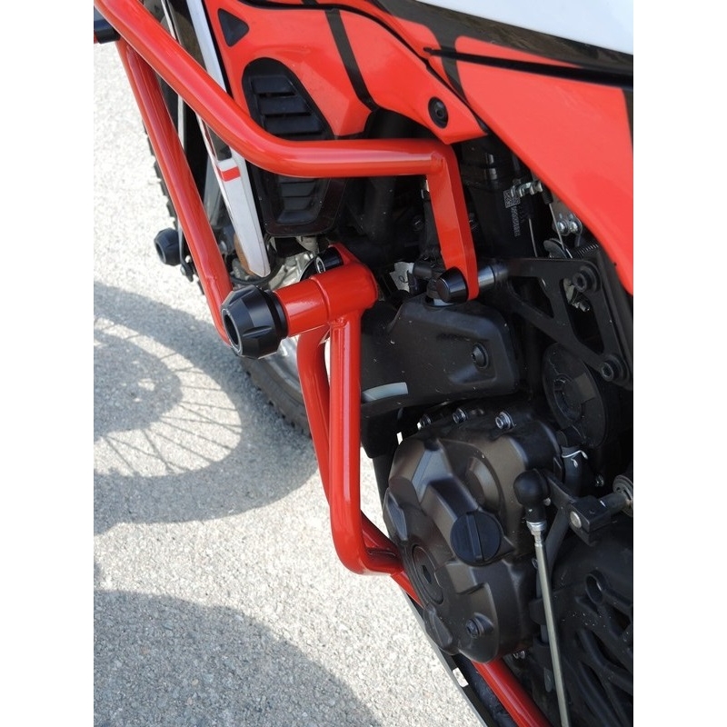 Engine guards RDMOTO piros (with protectors)