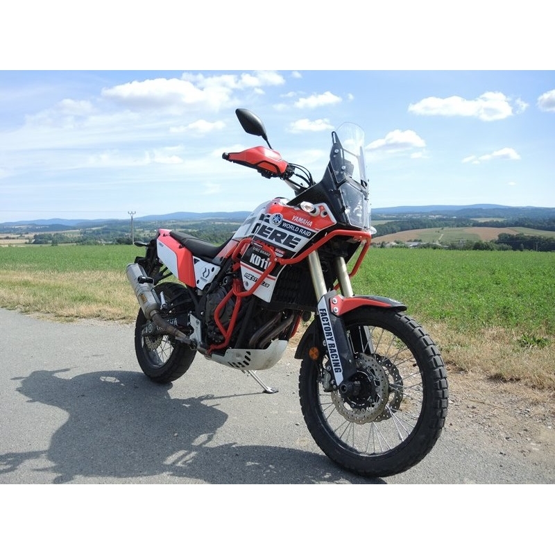 Engine guards RDMOTO piros (with protectors)