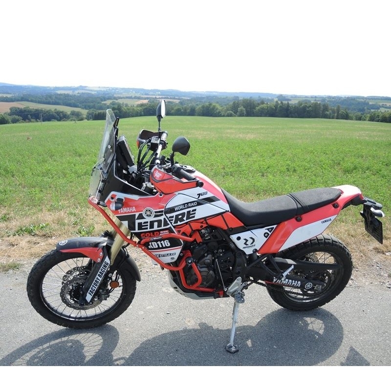 Engine guards RDMOTO piros (with protectors)