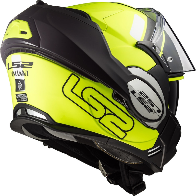 Flip sisak motorkerékpárhoz LS2 FF399 Valiant Prox fekete-fluo sárga eladó