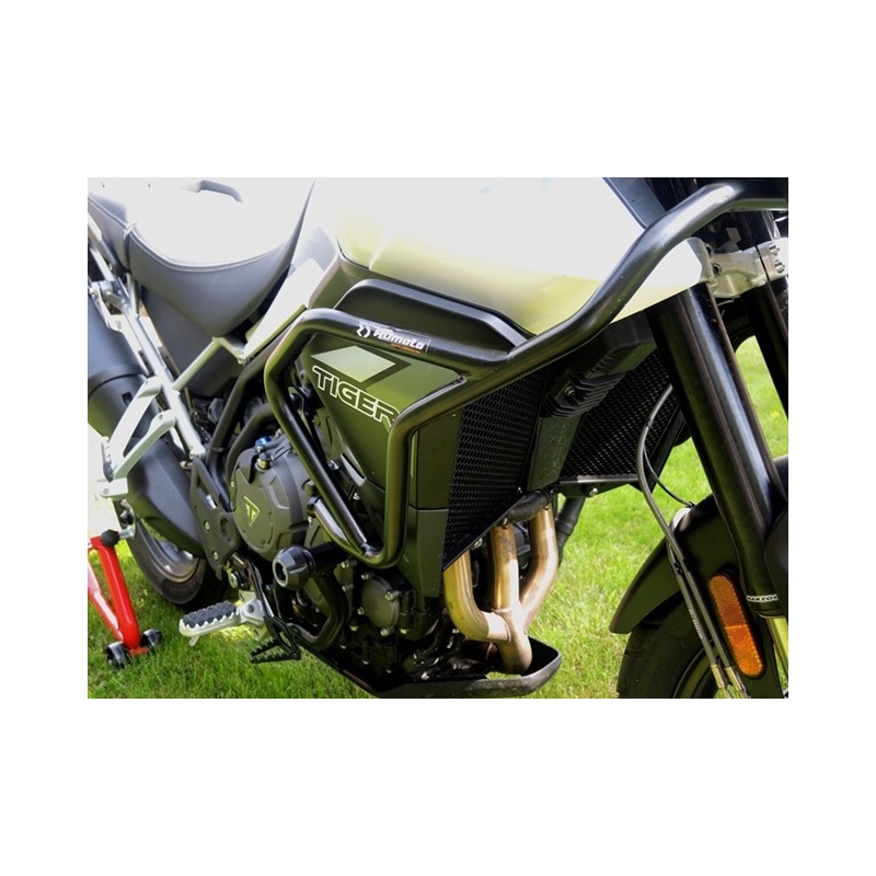 Engine guards RDMOTO fekete lower + upper frames (with protectors)