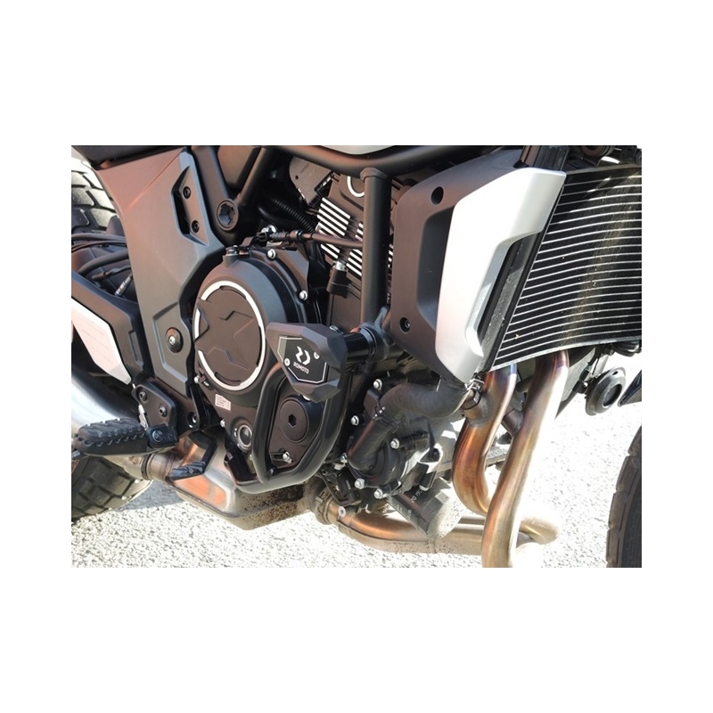 Engine guards RDMOTO fekete (with protectors)