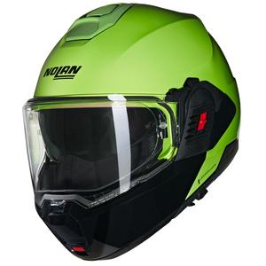 Nolan N120-1 Mivedi N-COM 329 hátrahajtható állú motoros bukósisak zöld-fekete
