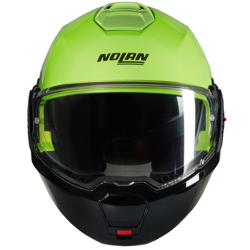 Nolan N120-1 Mivedi N-COM 329 hátrahajtható állú motoros bukósisak zöld-fekete