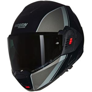 Nolan N120-1 Verniciatura Speciale N-COM 341 hátrahajtható állú motoros bukósisak fekete-szürke