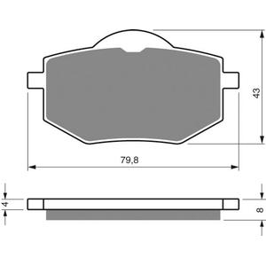 Fékbetét GOLDFREN 322 AD  STREET