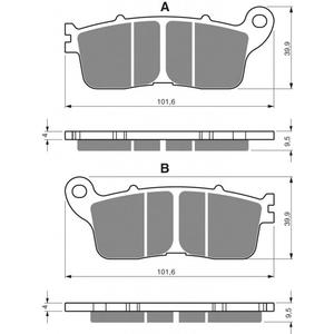 Fékbetét GOLDFREN 323 S33 STREET REAR