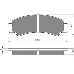 Fékbetét GOLDFREN 389 AD