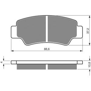 Fékbetét GOLDFREN 390 S3