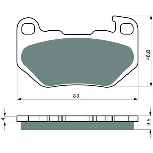 Fékbetét GOLDFREN 445 S3