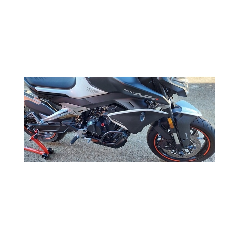Engine guards RDMOTO fekete (with protectors)