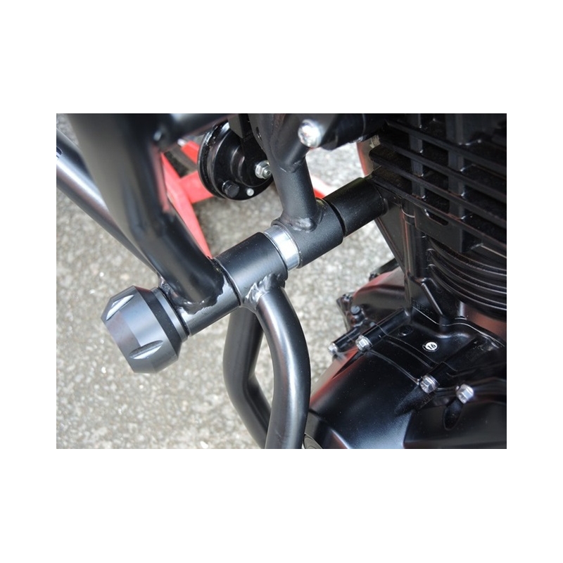 Engine guards RDMOTO fekete (upper + lower frames with protectors)