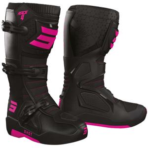 Shot Race 4 motocross csizma fekete fluo-rózsaszín