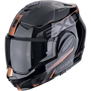 Scorpion EXO-TECH EVO TRAVELLER hátrahajtható állú bukósisak fekete-réz